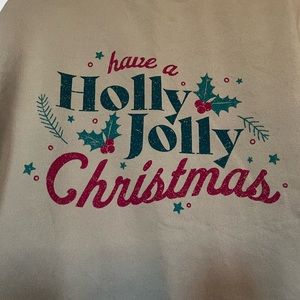 Living Fully Cropped Christmas Sweatshirt